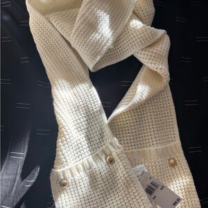 Michael Kors Cream Knit Scarf